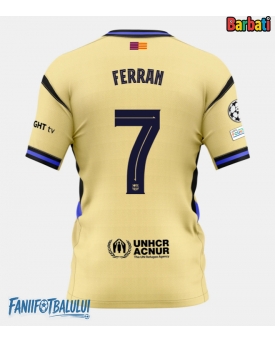 Barcelona Ferran Torres #7 Tricou Fotbal Replică 2025-26 Barbati Deplasare